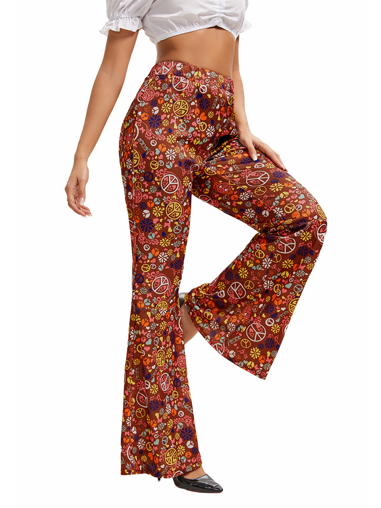 5 pcs 60s 70s Women Disco Hippy Hippie Costume Sets